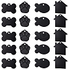 32Pcs 4 Style Aluminium Pendants ALUM-BC0001-66-1