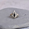 Brass Pave Cubic Zirconia Finger Rings FS-WGC2302-02-1