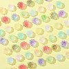 100Pcs Transparent Spray Painted Glass Beads GLAA-CJ0002-26-9