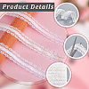 3 Roll 3 Colors Polyester Flower Embroidery Lace Ribbon OCOR-CY0001-37-5