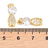 Brass Micro Pave Cubic Zirconia Pendants KK-F927-03G-3