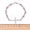 201 Stainless Steel Link Chain Bracelets BJEW-A032-02P-01-3