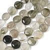 Natural Green Rutilated Quartz Beads Strands G-F790-H01-03-2