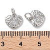 Rack Plating Brass Micro Pave Clear Cubic Zirconia Pendants KK-Z039-16P-3