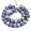 Opaque Baking Paint Glass Beads Strands EGLA-N006-009C-A10-3