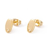 201 Stainless Steel Stud Earring Findings with Hole X-EJEW-A071-01C-G-1