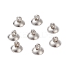304 Stainless Steel Bead Cap Pendant Bails STAS-G224-24P-06-1