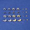 16Pcs 8 Styles 304 Stainless Steel Stud Earring Findings STAS-FS0001-86-9