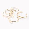 Mixed Brass Cuff Bangles BJEW-K153-02-1