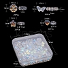 4 Style Electroplate Glass Beads GLAA-YW0001-28-3