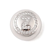 Rack Plating Brass & Clear Cubic Zirconia Pendants KK-Z047-07P-Z-RS-1