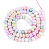 Anti-Tarnish Electroplate Rondelle Glass Beads Strands EGLA-T021-6mm-17-10-2