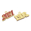 Alloy Enamel Pendants X-PALLOY-T078-03C-2