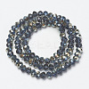 Electroplate Glass Beads Strands EGLA-A034-T4mm-K10-2