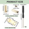 Rectangle Zinc Alloy Shoelace Charms & Cord Ends and Steel Slotted Screwdriver FIND-NB0005-75-2