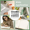 38pcs 14 Styles Zinc Alloy Bookmarks Finding FIND-NB0005-24-6