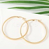 201 Stainless Steel Hoop Earrings LS-EJEW-Q026-17G-D-4