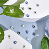 54Pcs 9 Style 304 Stainless Steel Evil Eye Enamel Charms STAS-CA0002-06-4