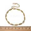 304 Stainless Steel Spring Oval Link Chain Bracelets for Women Men BJEW-S164-01G-5