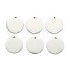 Non-Tarnish 304 Stainless Steel Stamping Blank Tag Mirror Polished Finish Pendants LS-STAS-L220-04P-A-1