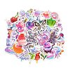 50 Pieces Liquid Metal Creative Waterproof Paper Stickers STIC-R001-03-1