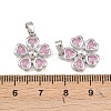 Brass Micro Pave Cubic Zirconia Pendants KK-C248-08P-3
