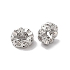 Brass Micro Pave Clear Cubic Zirconia Beads KK-G503-19P-1