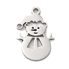 Anti-Tarnish Christmas 201 Stainless Steel Pendants STAS-Q015-09P-1