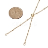 304 Stainless Steel Satellite Chain Slider Necklace Making AJEW-JB01247-01-2
