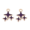 Alloy Enamel Pendants X1-ENAM-T020-38F-RS-1