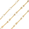304 Stainless Steel Textured Bar Link Chains CHS-H116-01A-G-1