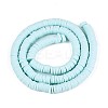 Handmade Polymer Clay Beads Strands CLAY-R089-6mm-032-2