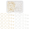 140Pcs 10 Styles Brass Linking Rings KK-PH0010-04-1