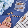 6Pcs Chain Shape Alloy Adjustable Jean Pins AJEW-GF0009-70LG-3