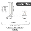 40Pcs 3 Styles Clear Glass Wish Bottle Pendants Set GLAA-SC0002-36-2