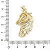 Brass Micro Pave Cubic Zirconia Pendants KK-F930-28B-G-3