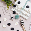 48Pcs 2 Colors Opaque Acrylic Beads SACR-PH0002-32-4