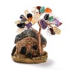 Resin & Natural Mixed Stone Model Ornament DJEW-Z001-01C-3