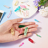 20Pcs Natural Dyed Quartz Pendants PALLOY-TAC0245-6