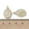Brass Micro Pave Cubic Zirconia Pendants KK-G485-19A-G-3