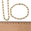 304 Stainless Steel Link Chain Bracelet & Necklace Jewelry Sets SJEW-L199-12G-5