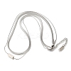 201 Stainless Steel Double Layer Snake Chain Necklaces STAS-B076-05P-1