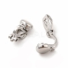 Alloy Clip-on Earring Findings PALLOY-M208-02P-1