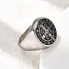 304 Stainless Steel Enamel Wide Band Finger Rings for Men RJEW-P163-01P-3