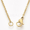 304 Stainless Steel Cable Chain Necklace Making STAS-T040-PJ209-2-54-4