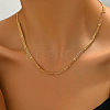 Vintage Brass Curb Chains Multi-strand Necklaces for Women EG8153-1