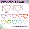 20Pcs 10 Colors Alloy Rock Climbing Carabiners FIND-ME0002-81-2
