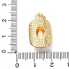 Brass Enamel Pendants KK-K408-66G-4