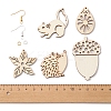 DIY Thanksgiving Day Earring Making Kit WOOD-FS0001-06-6