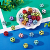 30Pcs Sport Theme Resin Rhinestone Beads RESI-TA0003-96A-6